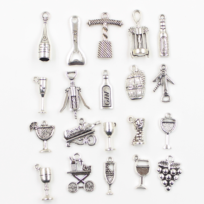 Wine Like Beer - 30Pcs Charms Bier Vat Druif Wijn
