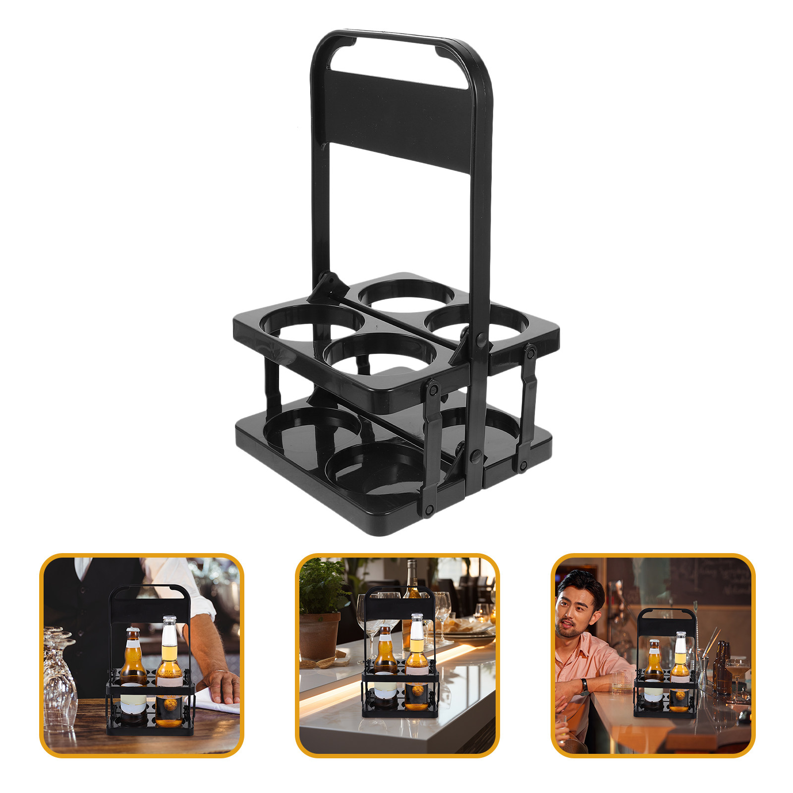 Wine Beer Delivery - Opvouwbare biermand, compacte drankhouder voor bier-