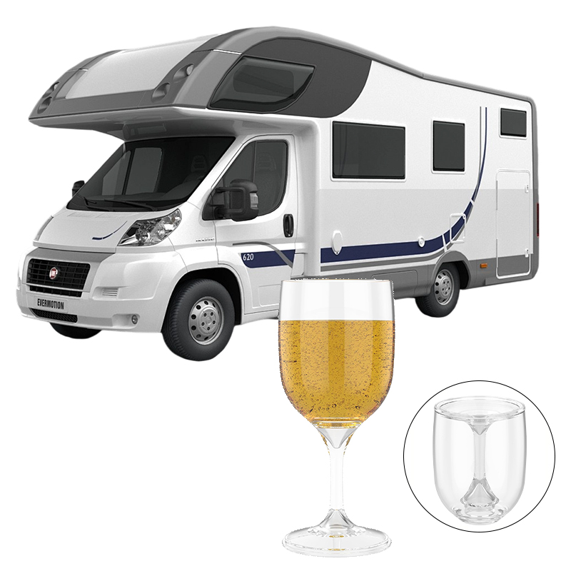 Wine & Beer Packages - Opvouwbaar wijnglas Transparant food grade plastic
