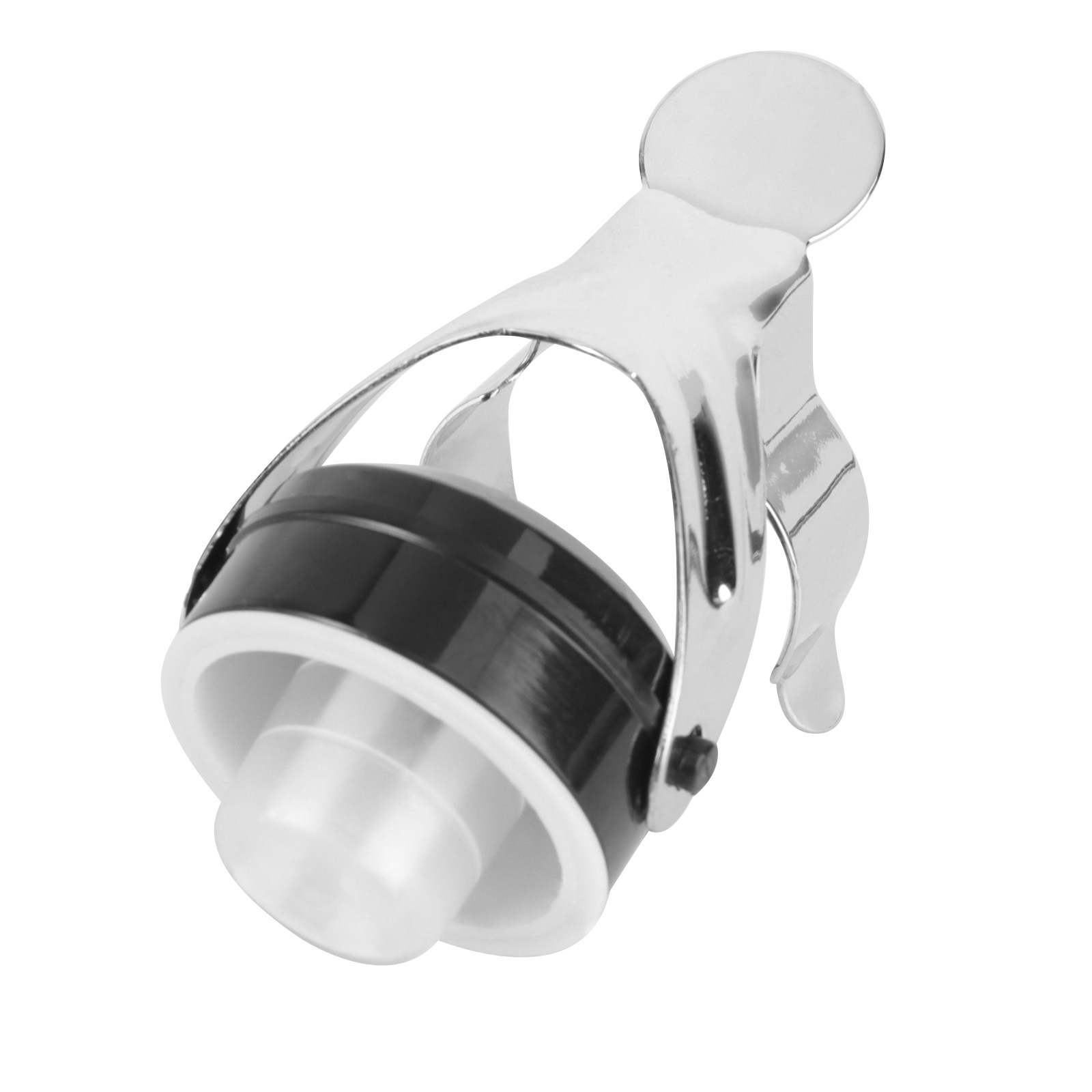 Wine Bottle Size - Roestvrijstalen flesstopper met drukpomp, afmeting 4,9