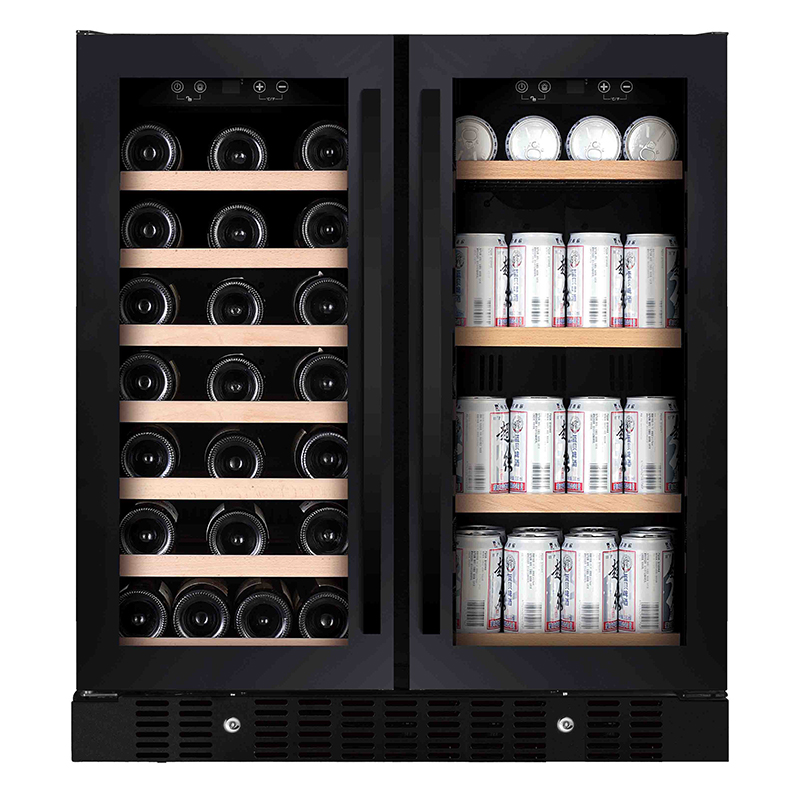 Beer Wine Zone - 176L glazen deur koelkast onder toonbank