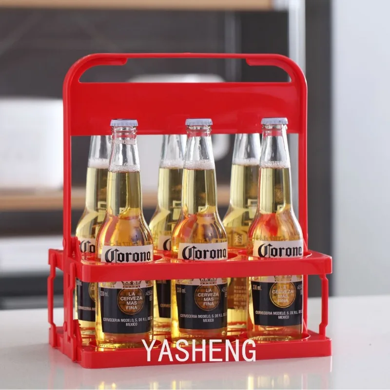 Beer Wine Zone - Opvouwbare plastic wijnkoeler, biermand, opvouwbaar draagbaar