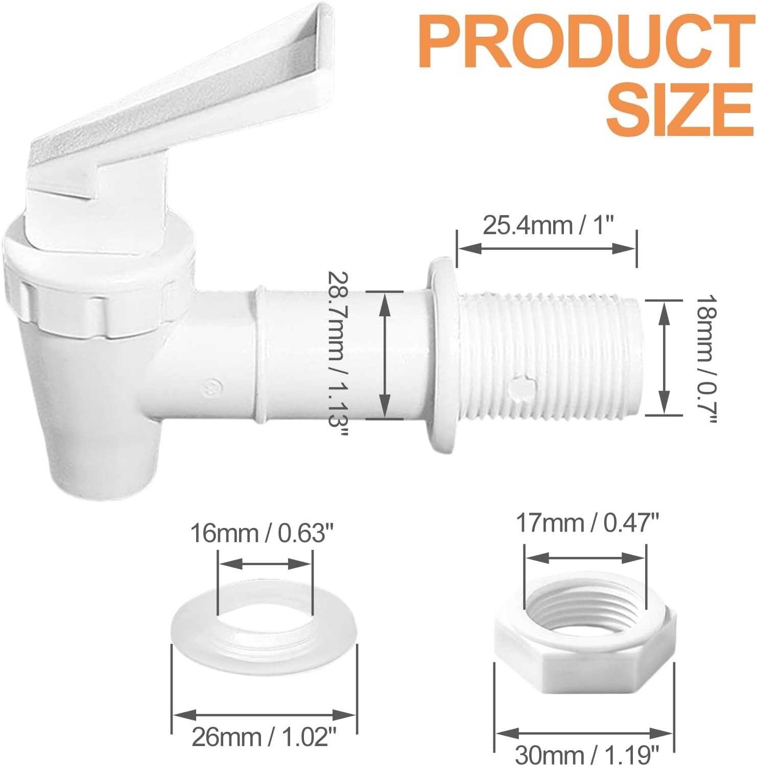 Witte Plastic Spigot Emmer Bot - Beer Wine Hobby recensie en prijs