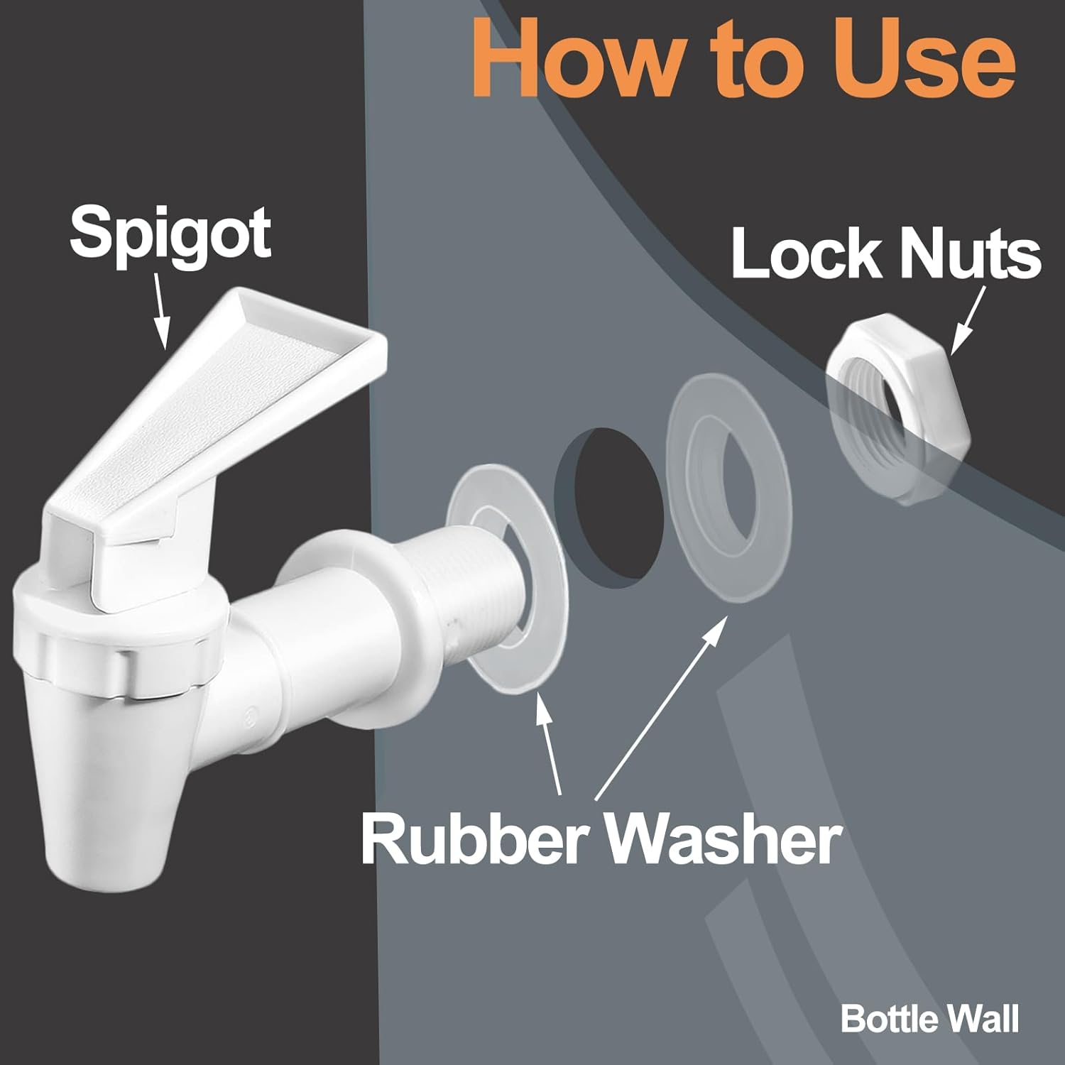 Witte Plastic Spigot Emmer Bot - Beer Wine Hobby recensie en prijs