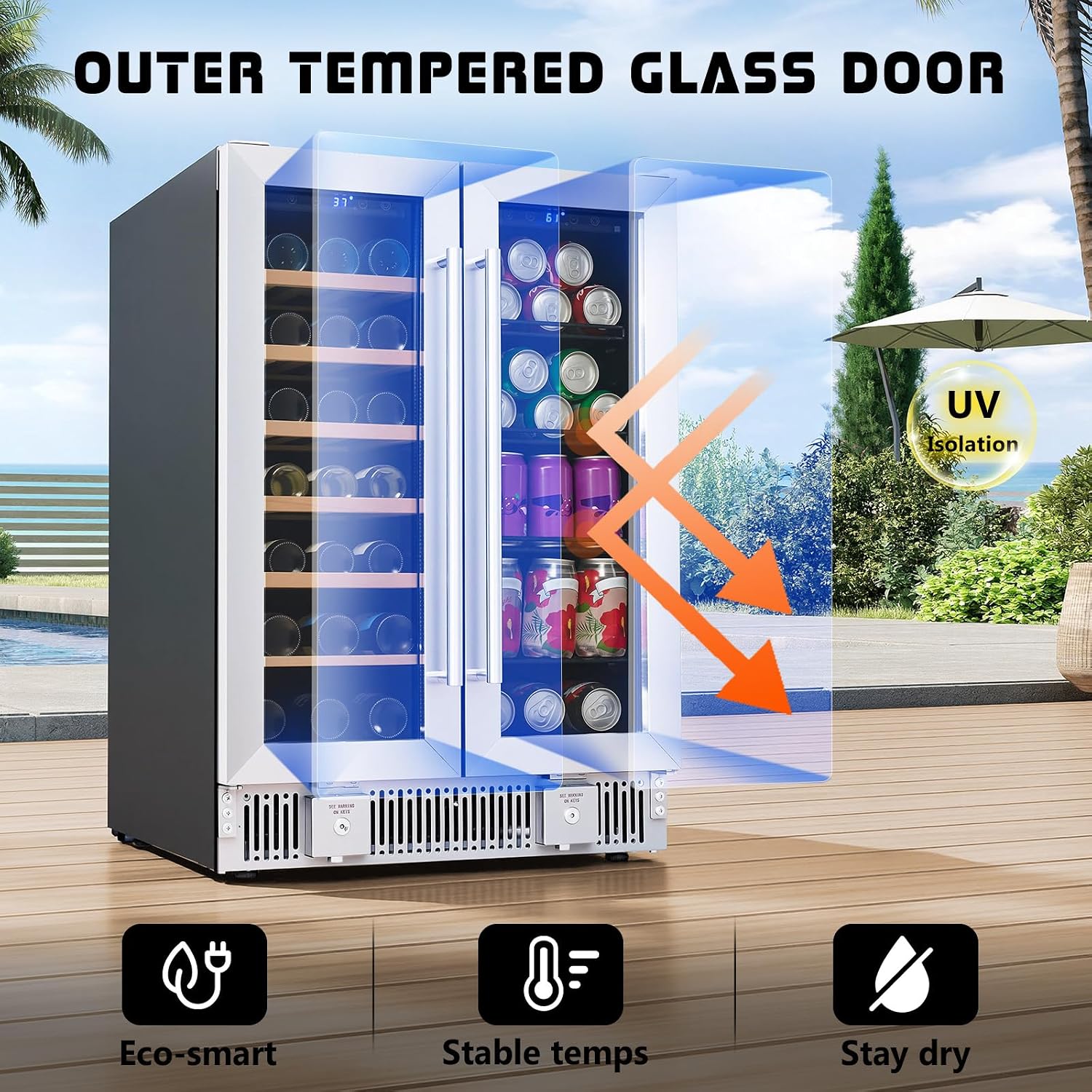 Drankenkoelkast, 24-inch dual- - Beer Wine Zone recensie en prijs