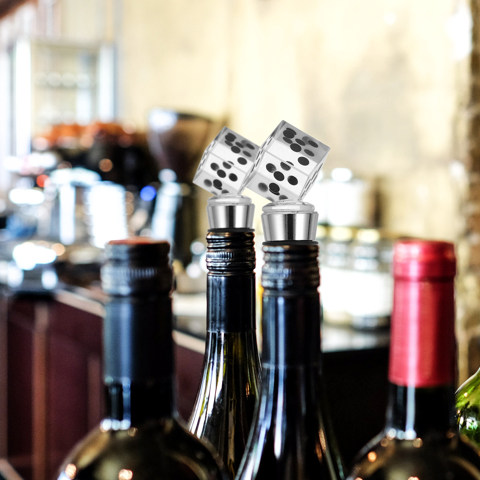 Doorzichtige wijnflesstopper,  - Wine Bottle Size recensie en prijs
