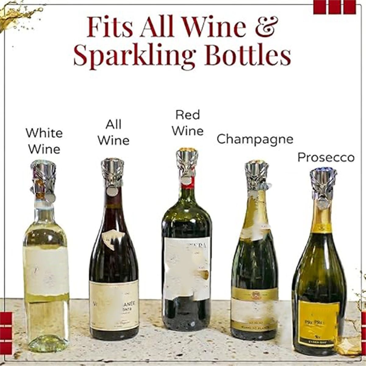 (A02R] 2 stuks wijnstopper en  - Wine & Beer Packages recensie en prijs