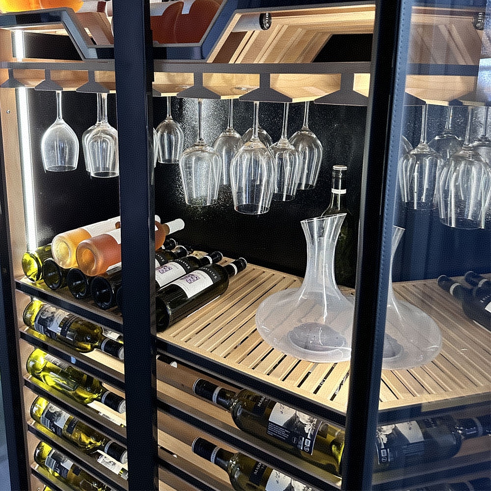 Twee deuren van gehard glas Op - Beer Wine Zone recensie en prijs